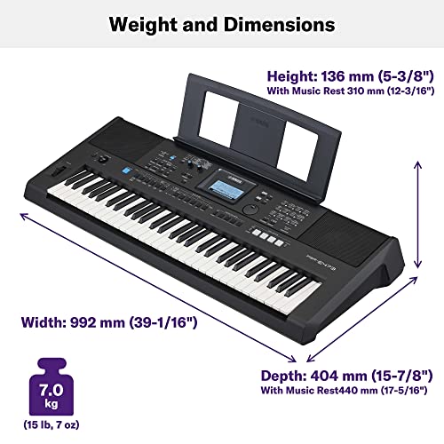 Yamaha PSR-E473 Portable Keyboard [with AC Adapter] – Langya Tech