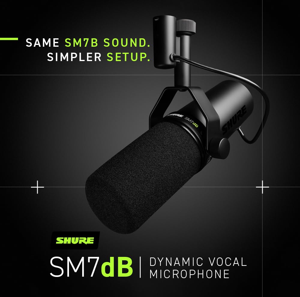 Shure SM7dB Dynamic Vocal Microphone