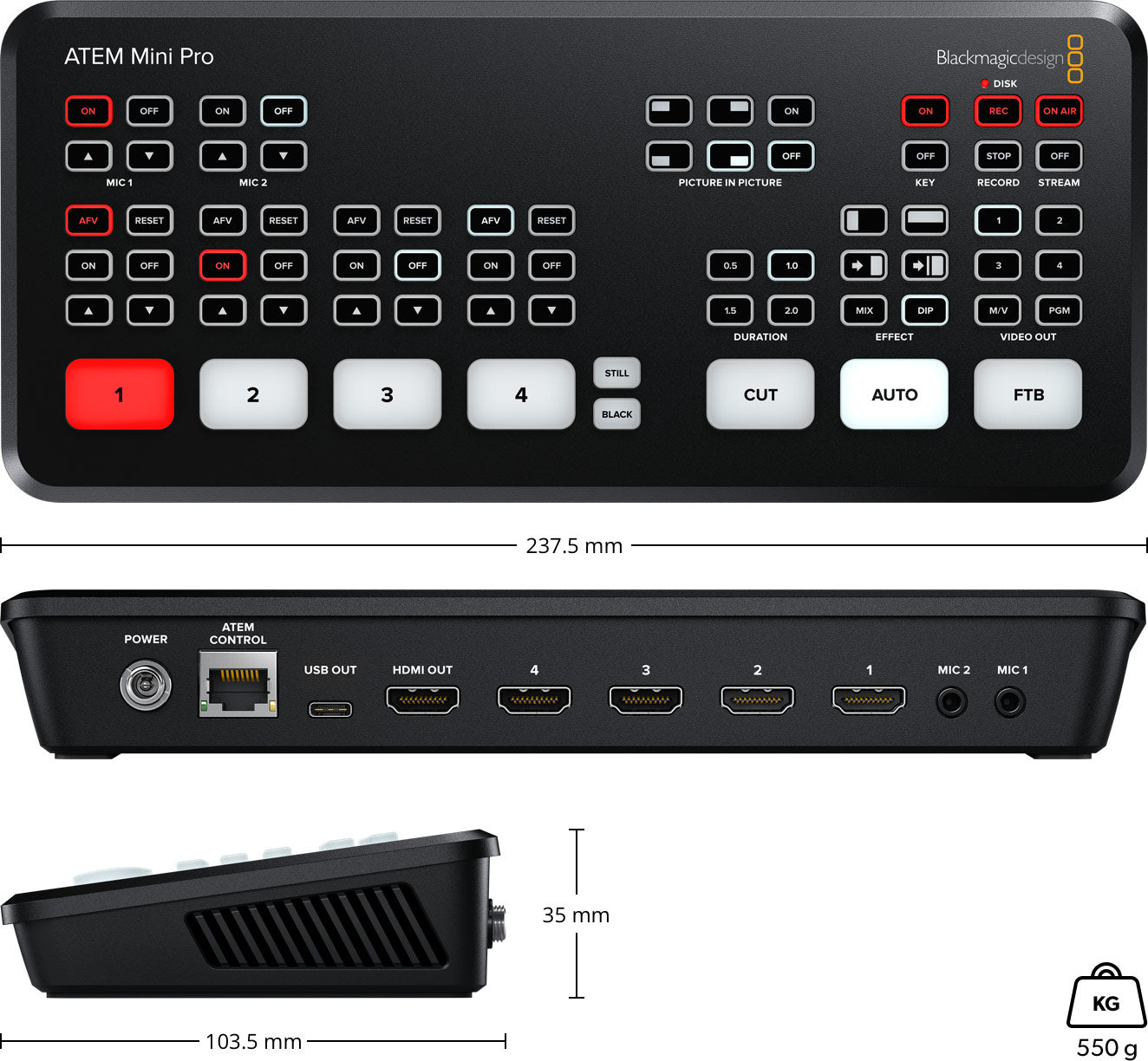 Blackmagic Design ATEM Mini Pro Video Switcher – Langya Tech
