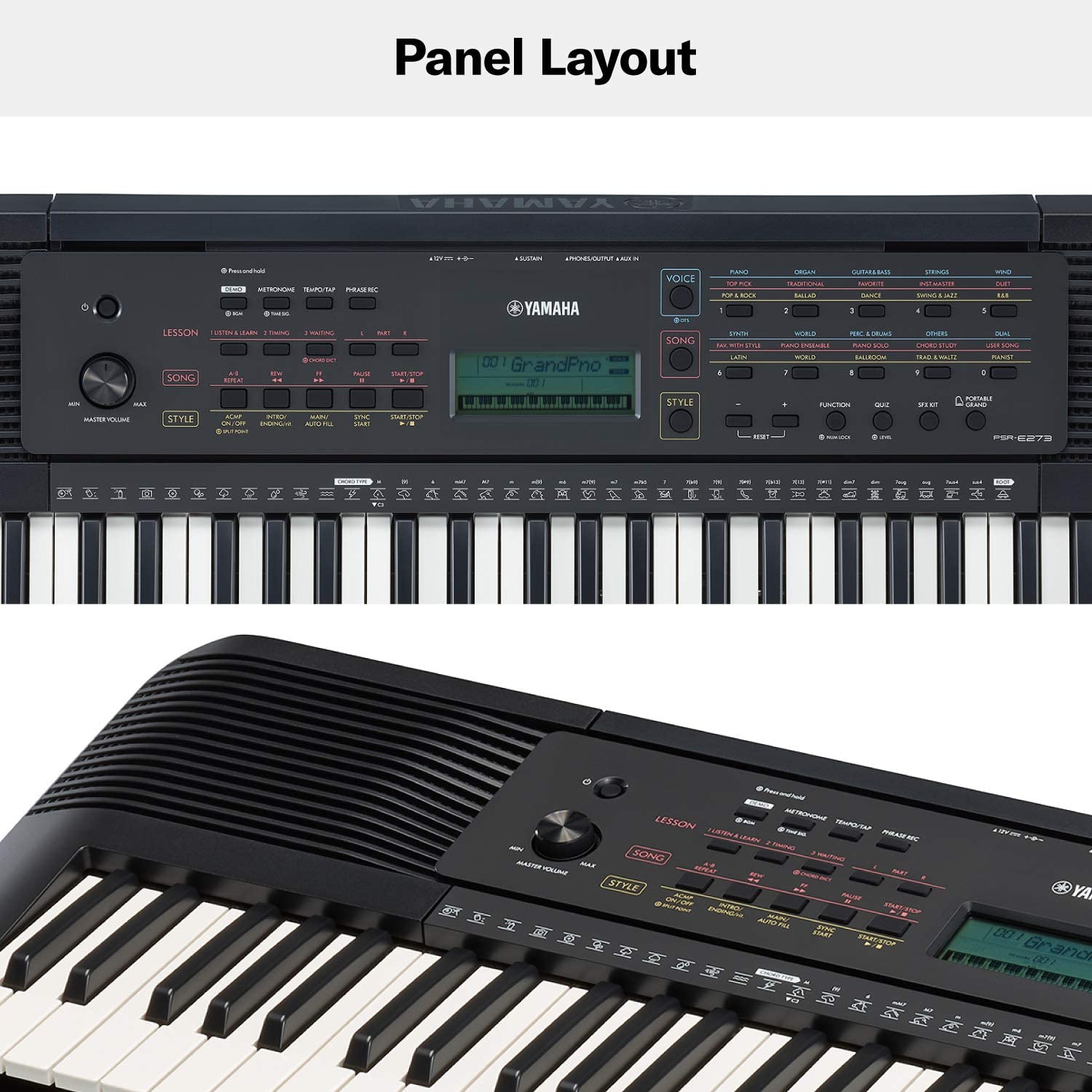 Yamaha PSR-E273 Portable Keyboard [with AC Adapter] – Langya Tech